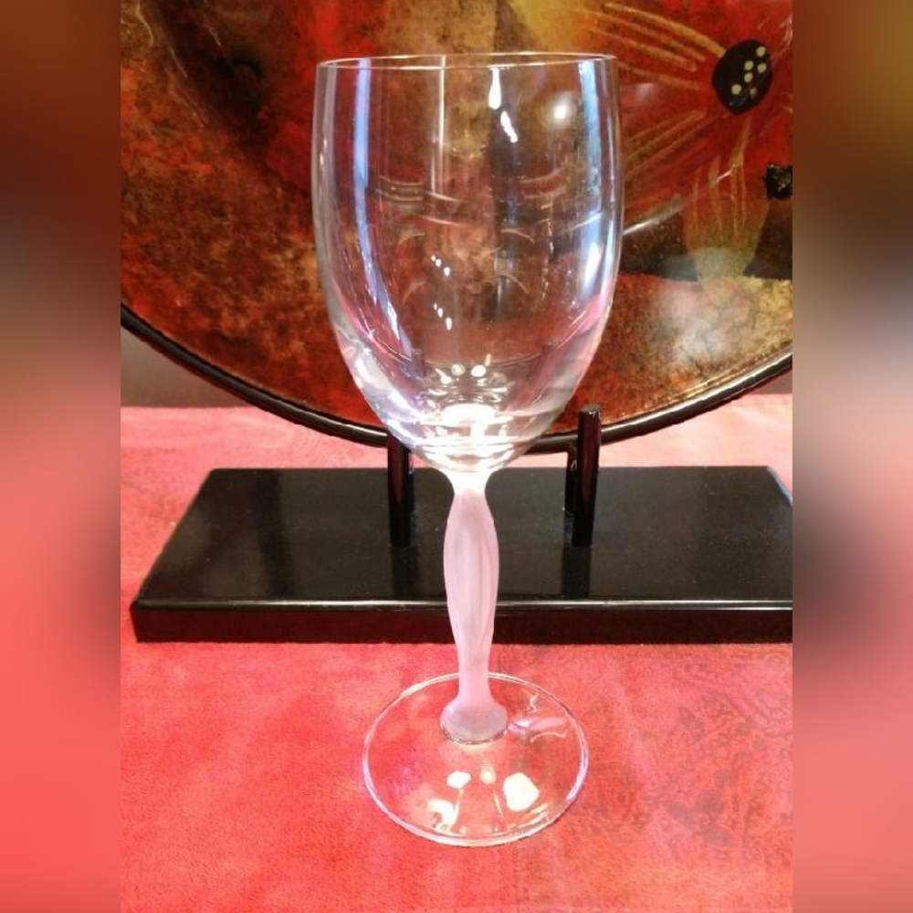 Mikasa-RARE Single Ballet Frosted Stem Wine Glass